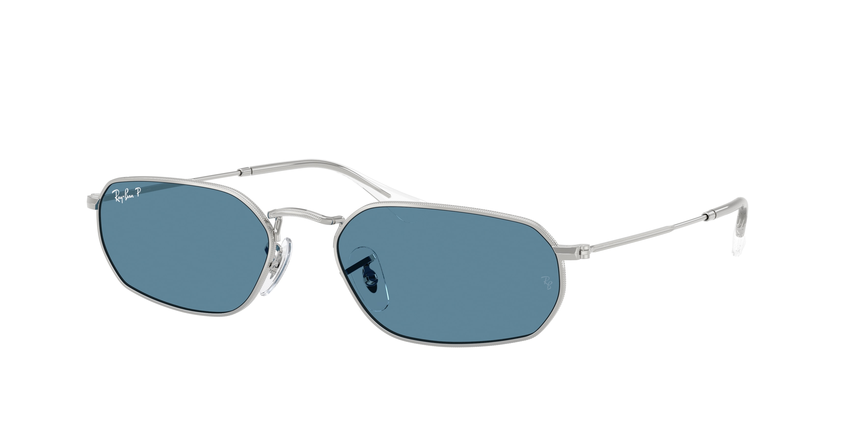 Ray-Ban RB3947 Polarized 003/S2 Men's Sunglasses Silver Size 54